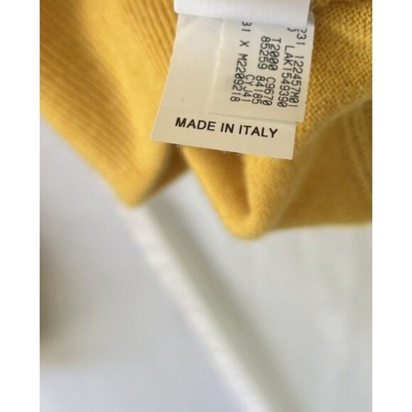 Brunello Cucinelli Men’s Cashmere Sweater Yellow Size IT 50 US 38 - Picture 10 of 16